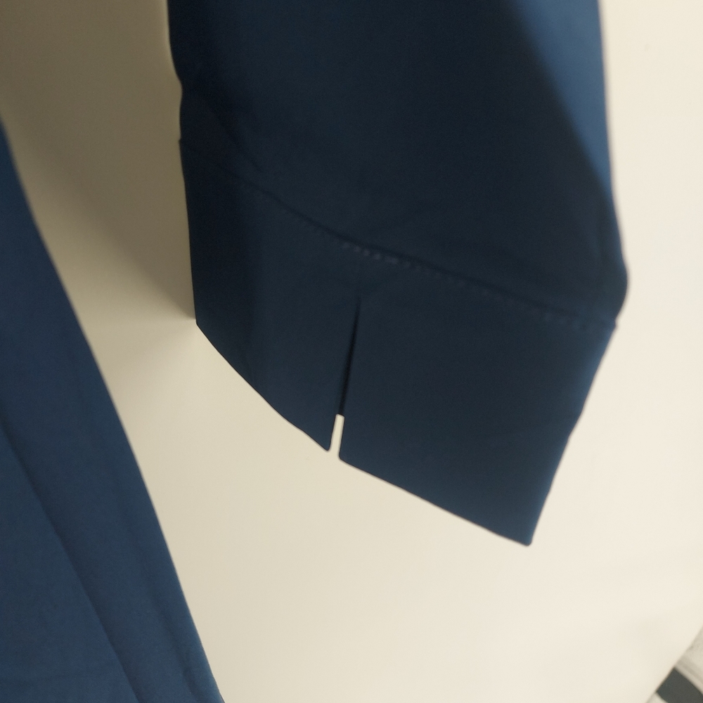 Lafayette 148 NY Collared A Line Shirt Dress Navy Size 2 Cotton - Picture 11 of 12